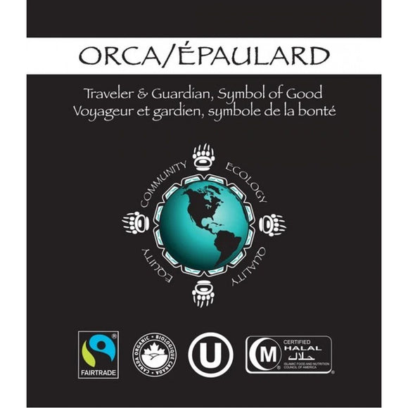 Spirit Bear Orca Dark Roast Coffee Certified Organic Fair Trade 70g Packing 42's/ Box