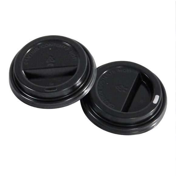 Black Dome Hot Cup Lid ( for 10, 12, 16 and 20 oz Hot cups) 1000 lids