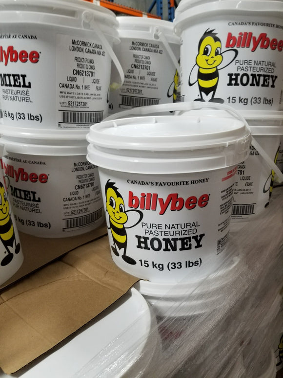 Billy Bee Honey - Liquid Amber 15 KG Pail