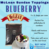 Blueberry Sundae Topping - 5X1L/CS - by McLean Canada