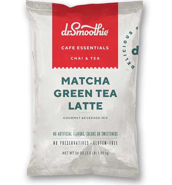Matcha Green Tea Latte - Dr. Smoothie / Cafe Essentials - 5 x 3.5 lb Bags per Case