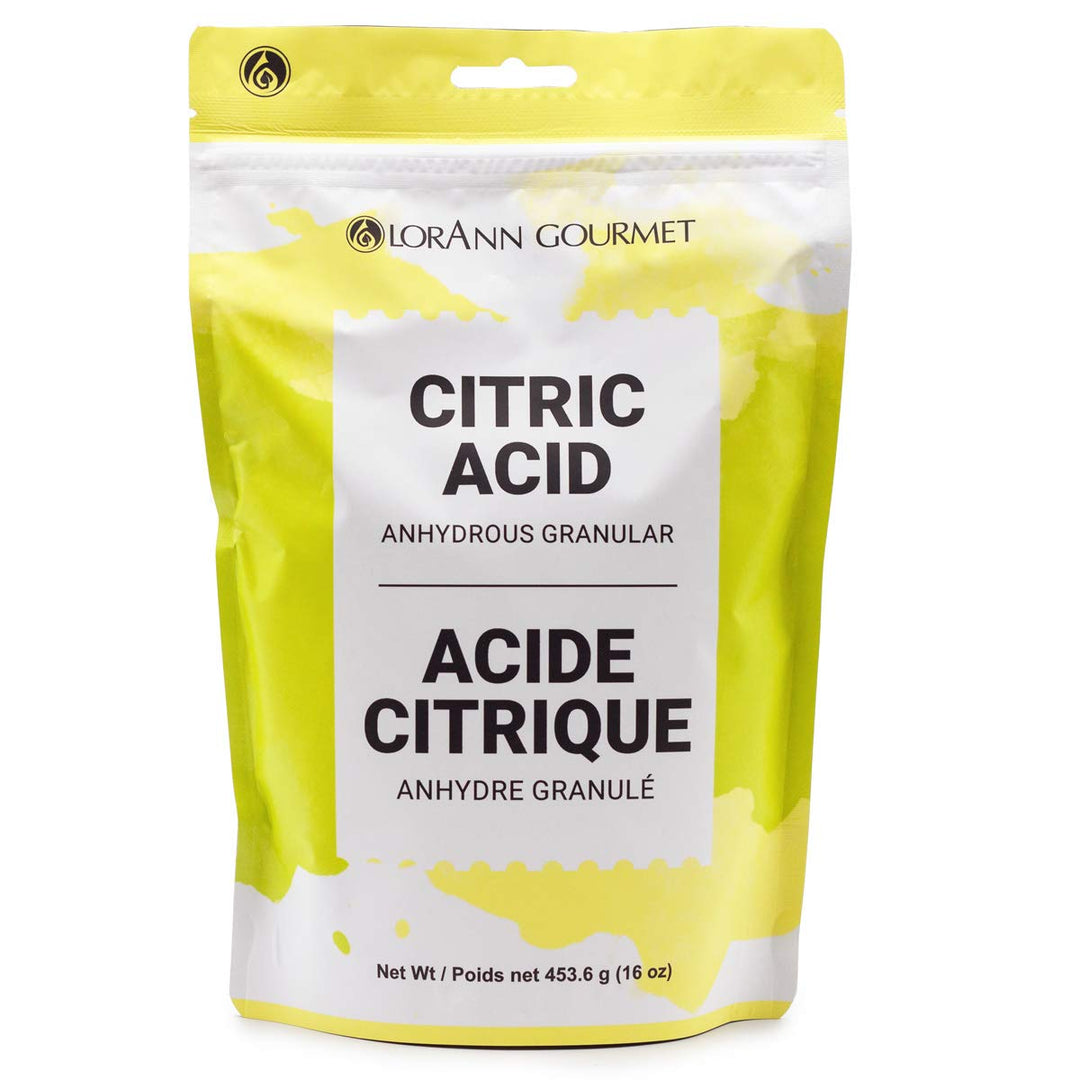 Citric Acid (Anhydrous Granular) - Specialty Ingredients - 16 oz. Bag