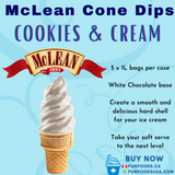 Cookies and Cream Cone Dip Coating (Caisse = 5 sacs de 1 L) par McLean Canada