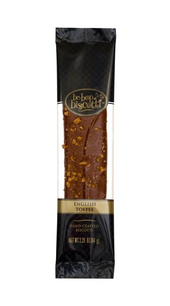 English Toffee - Case of 5 x 12 Individually Wrapped 2.25 oz Biscotti (60 Biscotties per case)