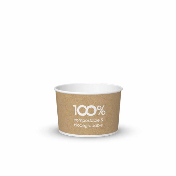 Polo Plast – Compostable Paper Cup – “Havana” – 120cc (4 oz) - 2000 per case