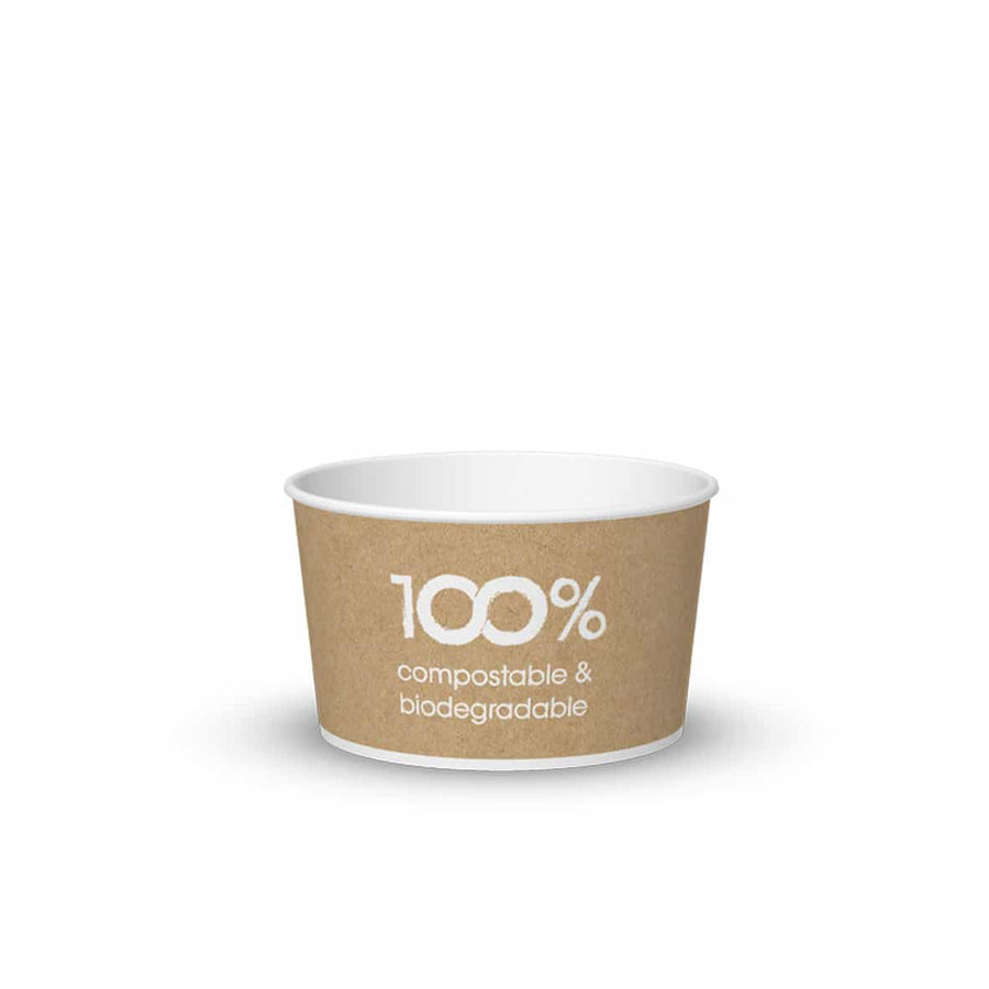 Polo Plast – Compostable Disposable Paper Cup – “Havana” – 190cc (approx. 6 ounces) - 1540 units per case