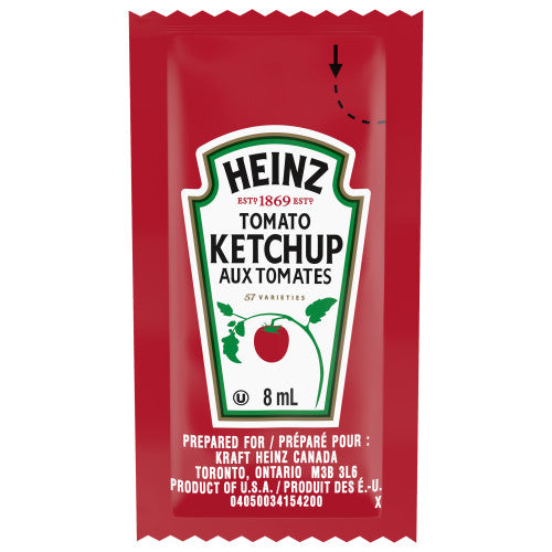 Ketchup - Heinz - Single Serve - 1000 x 8ml/Case