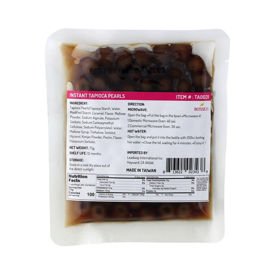 Instant Tapioca Pearls (Pack of 75g x 60 Bags)