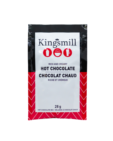 Single Serve Creamy Hot Chocolate - Kingsmills Foods - 28g x 50 pouches per case