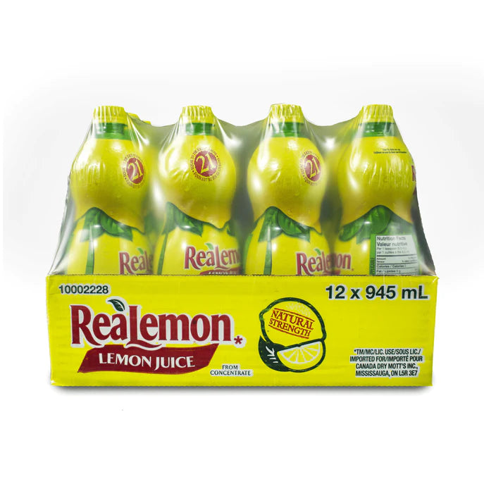 Jus de citron - Realemon - Jus et boissons - 12 x 945 ml/caisse