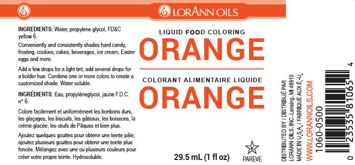 Orange Liquid Food Color - Liquid Food Coloring - 4 oz, 1 Gallon