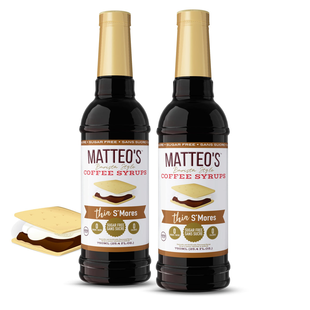 Two bottles of Sugar Free Coffee Syrup, S'Mores