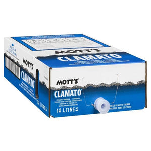 Motts Clamato Juice - BIB 2+1 - 12L/Unit, 1 Units/Case