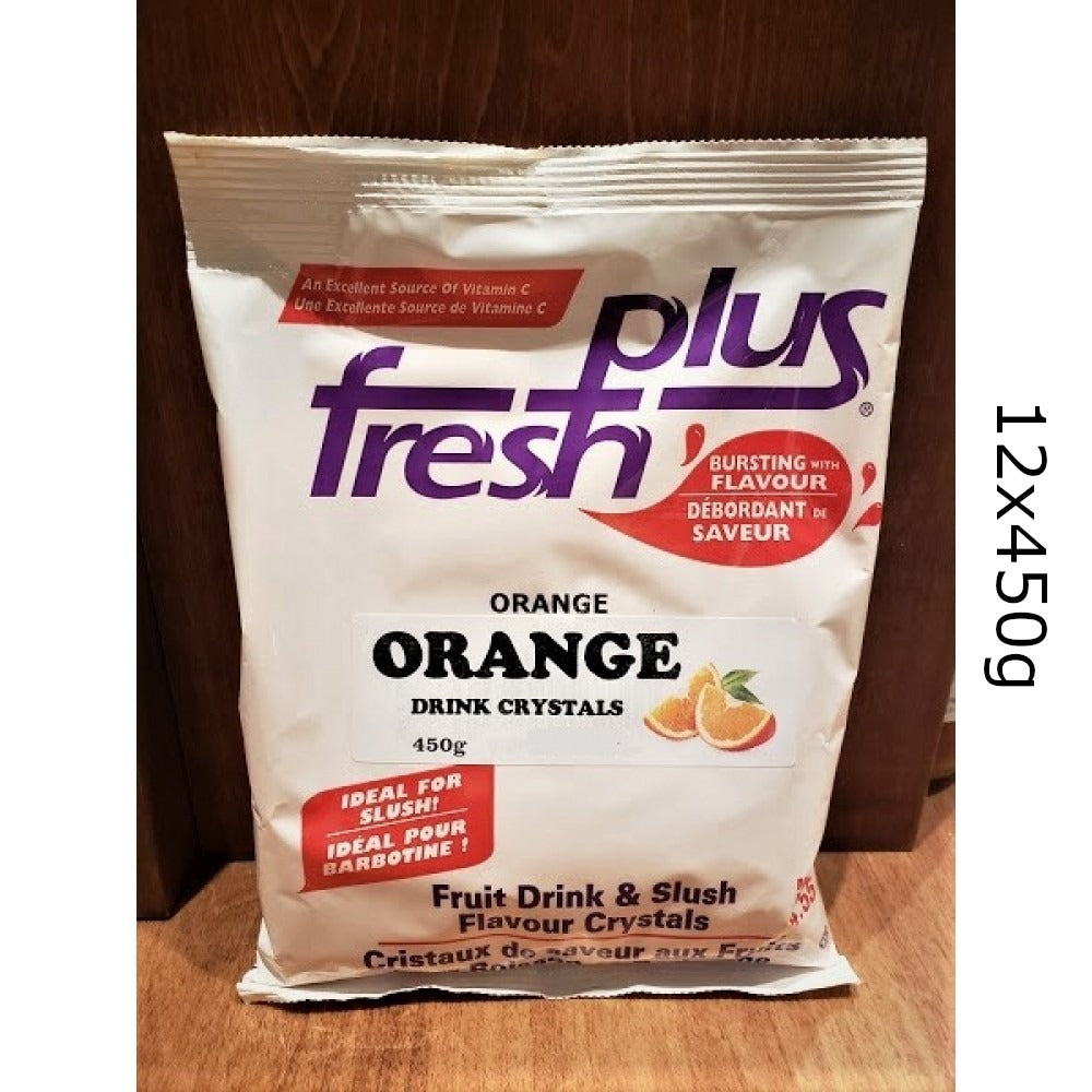 Fresh Plus Orange Drink Crystals - Drink and Slush Mix - Lynch
