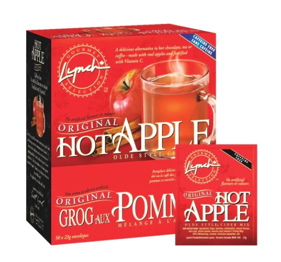Foodservice Bulk Packs - Original Hot Apple Cider - Drink Mix - Lynch - Case (2 X 50 x 23g ) = 100 Packs