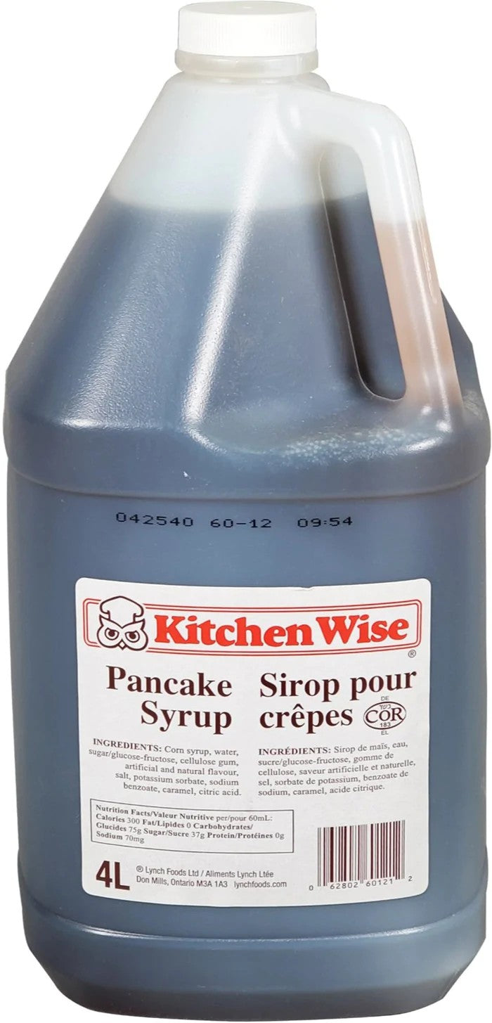 Pancake Syrup - Kitchenwise - Foodservice - 4 x 4L Case
