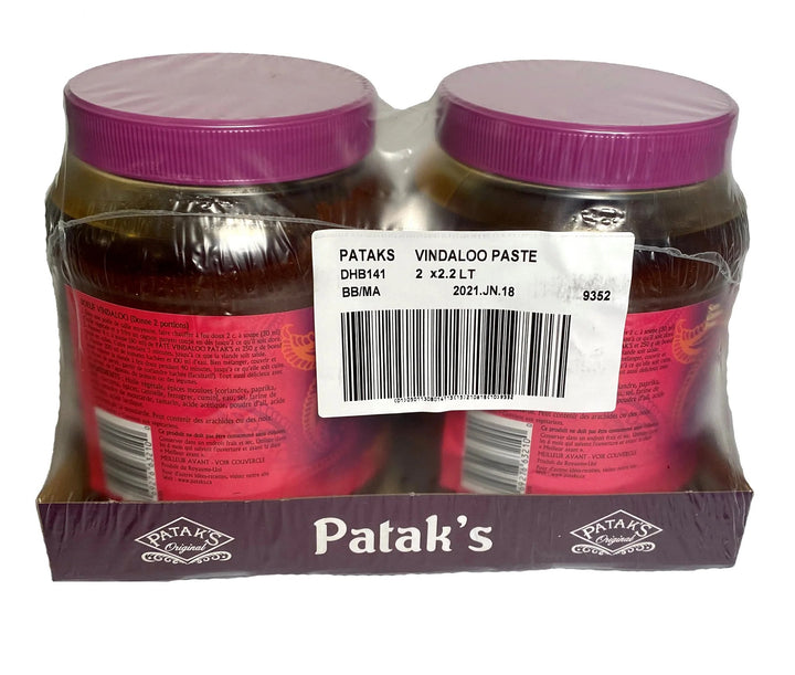 Patak's Vindaloo Paste - Foodservice -  2 x 2.2LT - Canadian Supplier