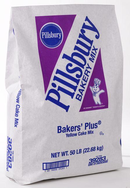 Pillsbury Baker's Plus Cake Mix 50 lb Yellow - Order By Pallets - Save Big