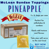 Garniture pour coupe glacée à l'ananas - 5X1L/CS - par McLean Canada