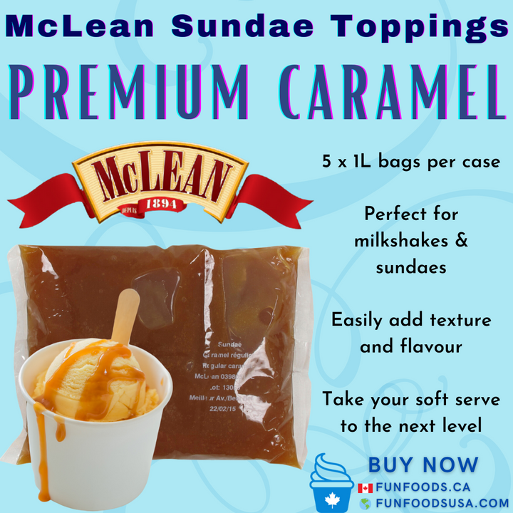 Garniture Premium Caramel Sundae - 5X1L/CS - par McLean Canada