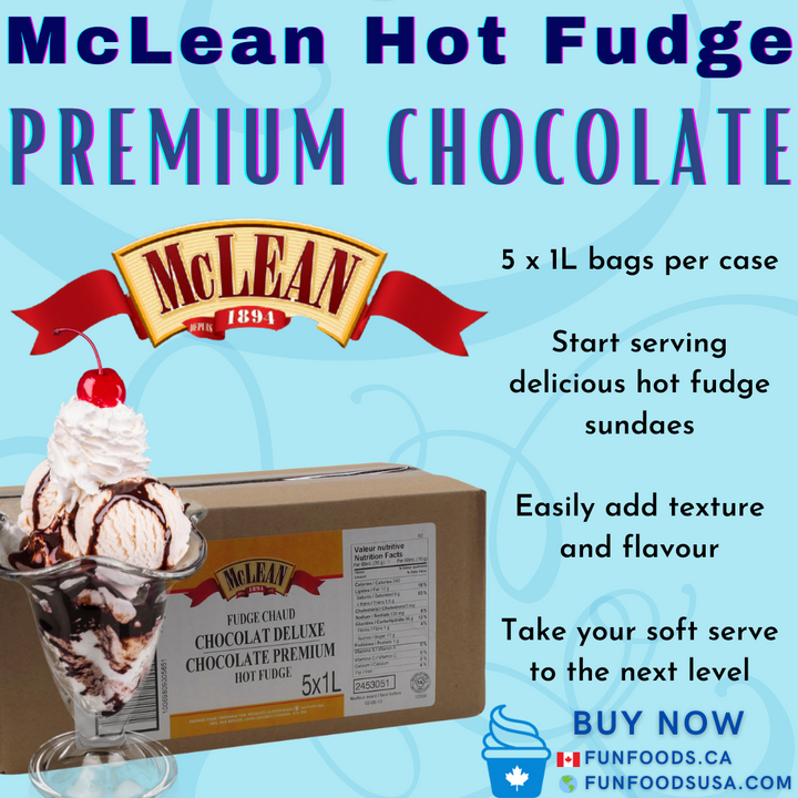 Fudge chaud au chocolat de qualité supérieure - 5X1L/CS - par McLean Canada