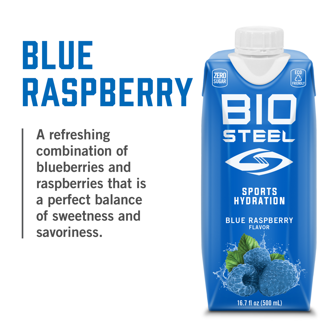 Blue Raspberry BioSteel / SPORTS DRINK / Blue Raspberry - 12 Pack x 500ml / Canada