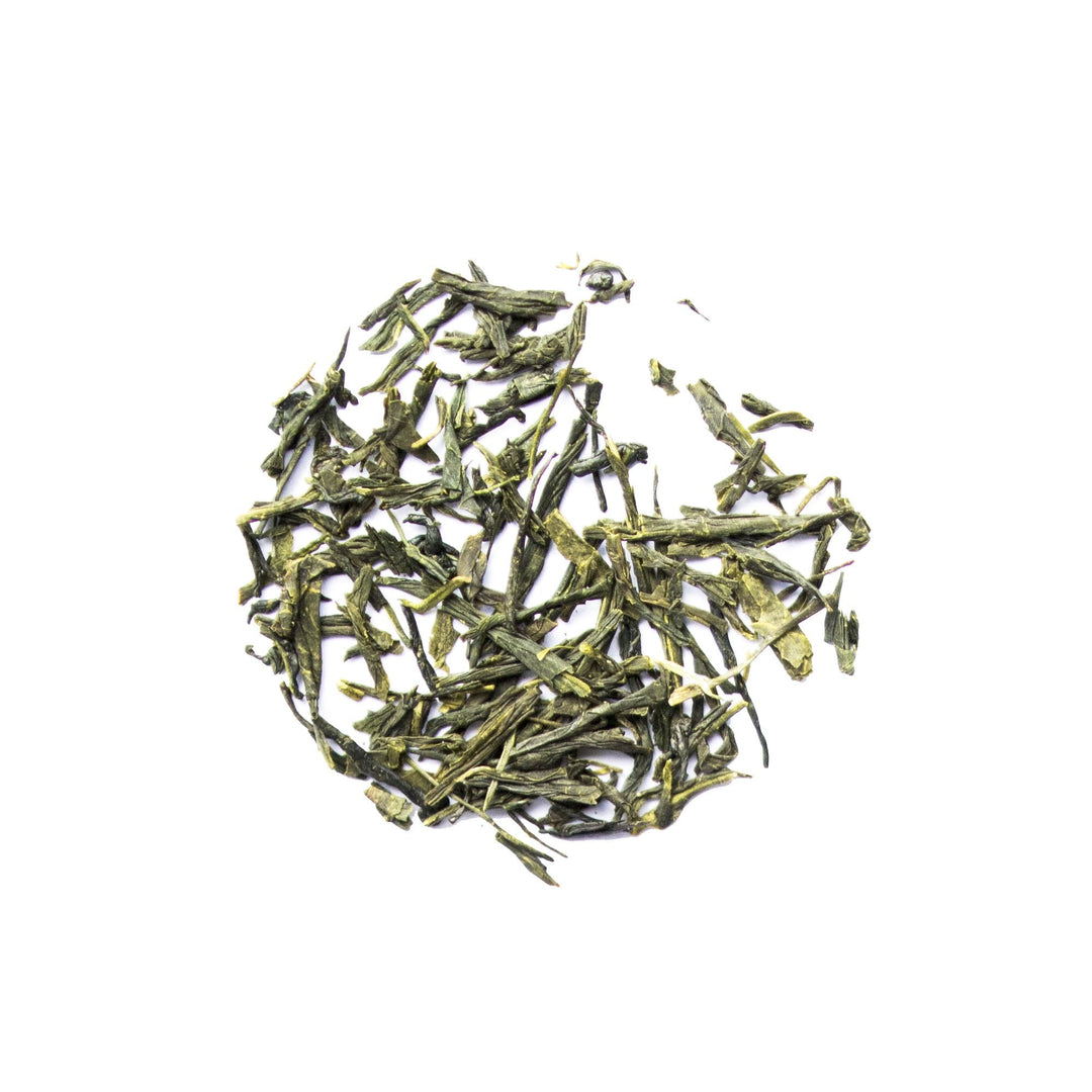 Leaves of Pyramid Tea Bags - Organic Sencha Green Tea  - Genuine Tea Company - Toronto - Canada