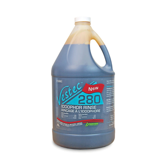 Vestec 280 Concentrated Glassware Iodophor Rinse and Sanitizer