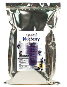 Blueberry 4 en 1 Mix pour Bubble Tea, Smoothies, Lattes et Frappes, 3 livres. Sac (caisse 6 x 3 livres. Sacs) - Fabriqué aux États-Unis