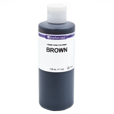 Brown Liquid Food Colour - Liquid Food Colouring - 4 oz