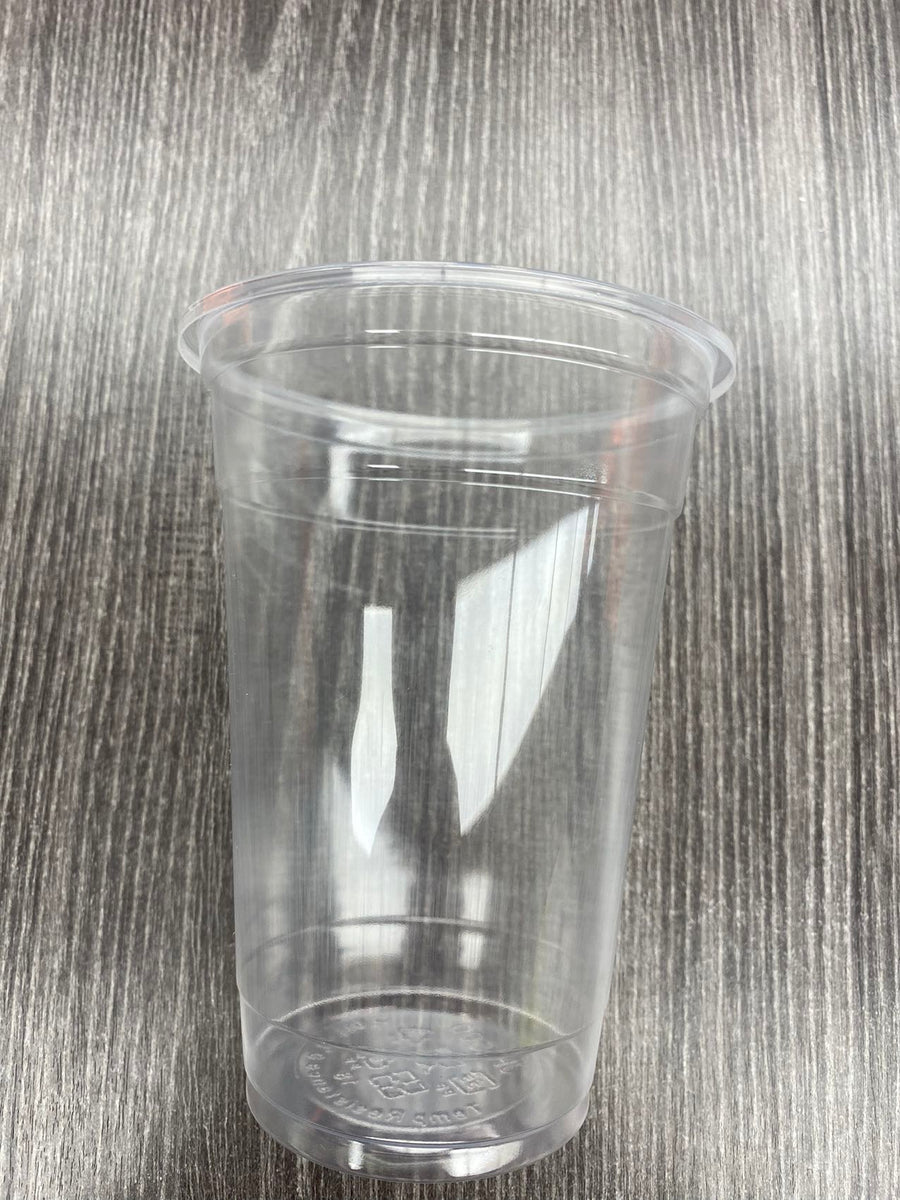 95mm PP Clear Cups 500cc (16 oz) 2000 cups per case.  Item Code #Y500 - Ships Free Across Canada.