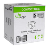 8 oz Eco Friendly Ice Cream/Froyo/Soup Paper Cups/Containers/Bowls Canada