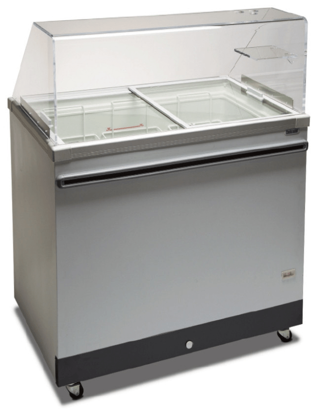 Celcold CF50SG - 49" Ice Cream Dipping Cabinet - 8 Tubs