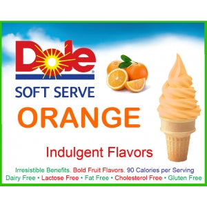 Dole Orange Soft Serve Mix - 4,4 livres Sac - Caisse (4 sacs de 4,4 lb)