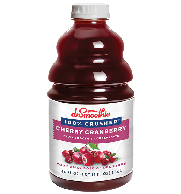 Dr. Smoothie 100% Crushed Berry Cherry Cranberry Smoothie Concentrate 46oz 6/ Pack