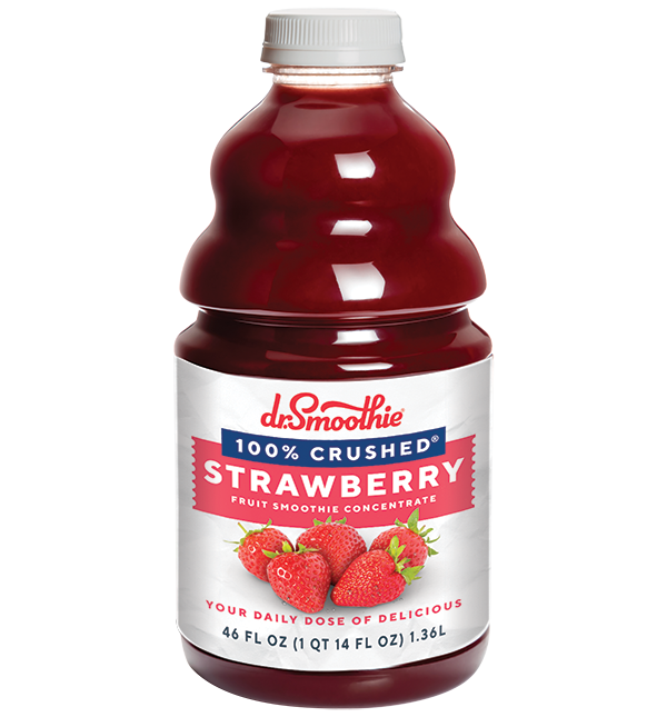 Dr. Smoothie 100% Crushed Strawberry Smoothie Concentrate 46oz 6/ Pack