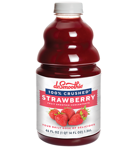 Dr. Smoothie 100% Crushed Strawberry Smoothie Concentrate 46oz 6/ Pack