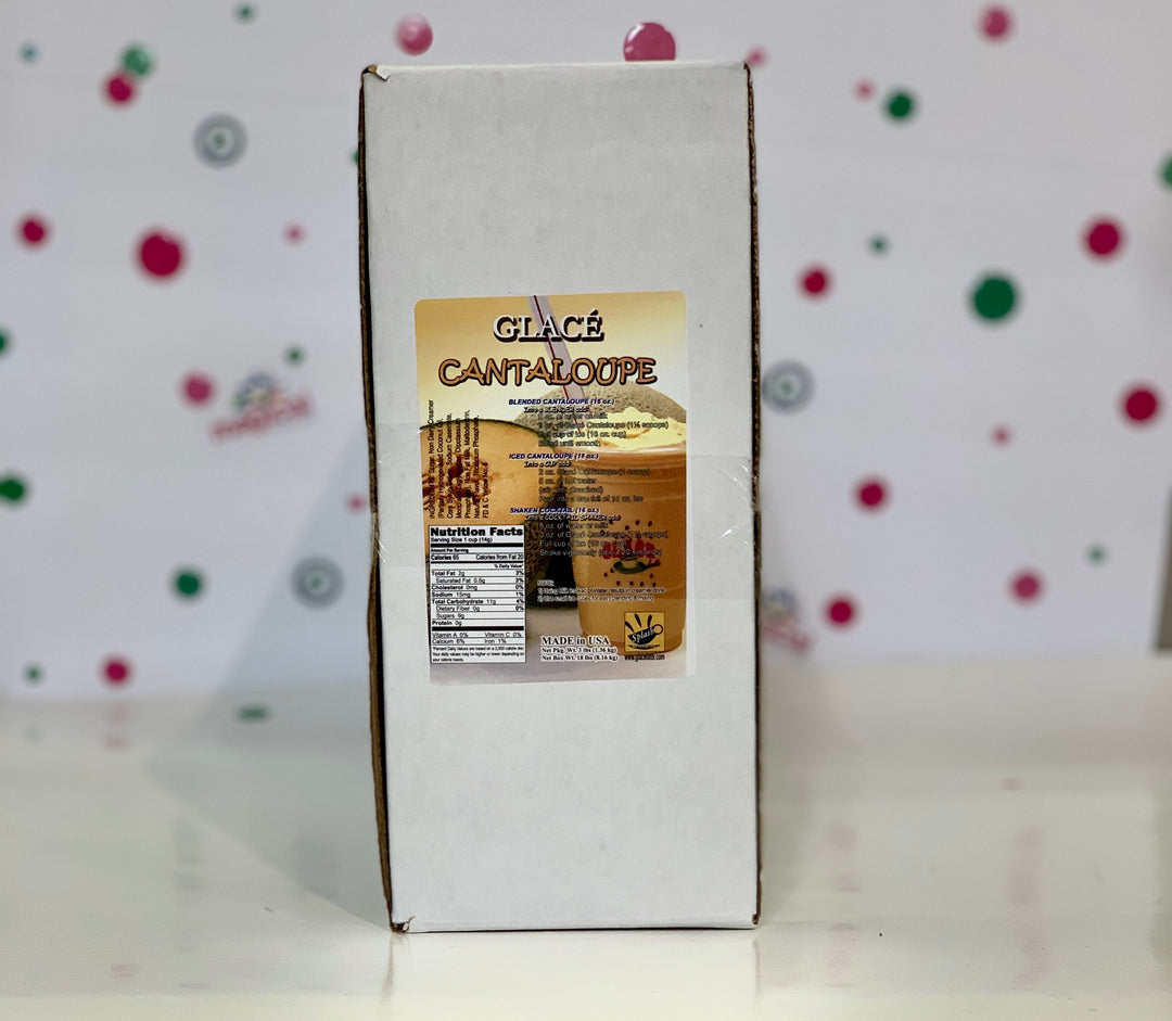 Cantaloupe 4 in 1 Mix for Bubble Tea, Smoothies, Lattes and Frappes, 3 lbs. Bag (Case 6 x 3 lbs. Bags) - Made in the USA