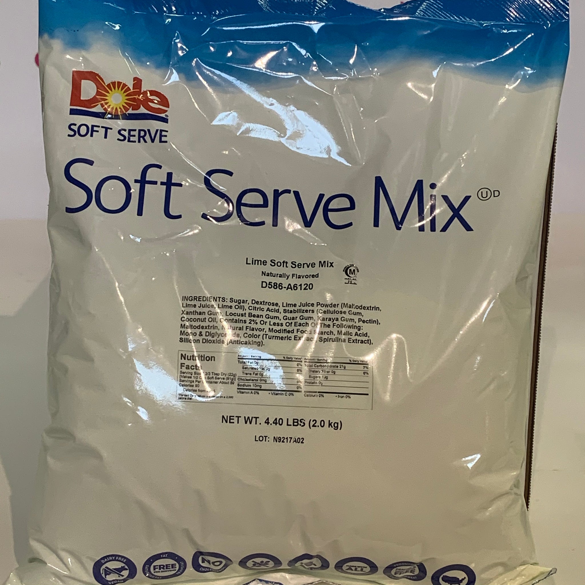 Dole Soft Serve Mix - Lime (4.4 lbs)