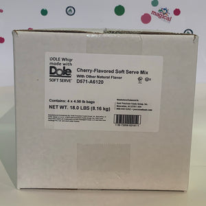 Dole Cherry Soft Serve Mix - 4.4 Lbs. Bag - Case (4 X 4.4lb Bags)
