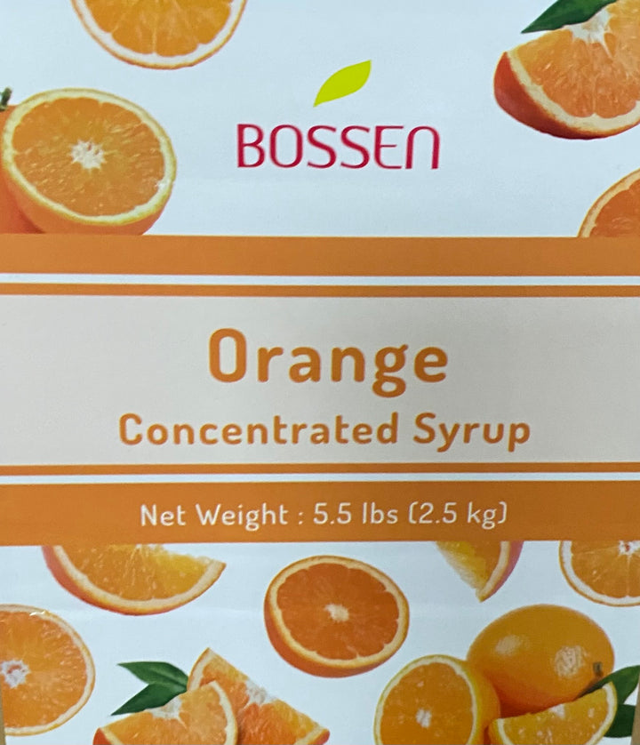 Bossen Orange Fruit Syrup - 2.5kg Jar (5.5lb)