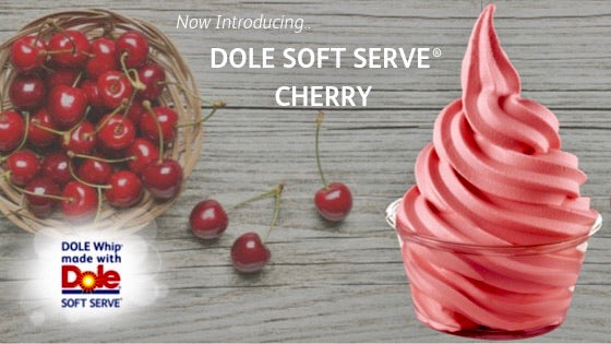 Dole Cherry Soft Serve Mix - 4.4 Lbs. Bag - Case (4 X 4.4lb Bags)