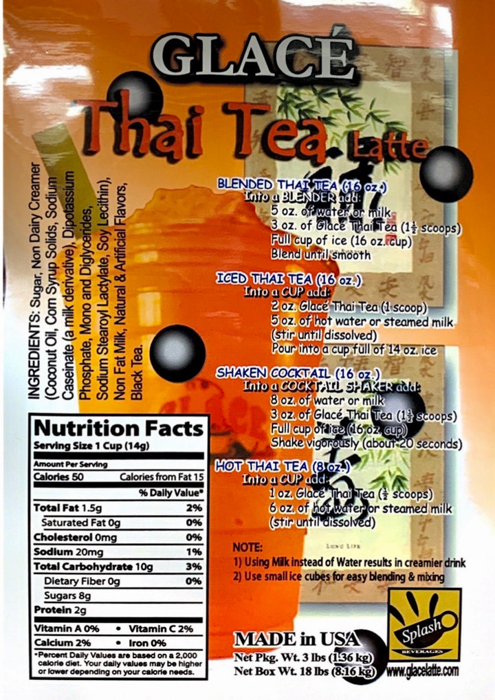 Thai Tea Latte 4 in 1 Bubble Tea / Latte and Frappe Mix