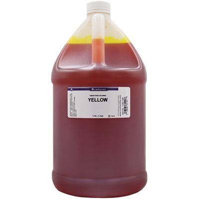 Yellow Liquid Food Colour - Liquid Food Colouring - 4 oz, 1 Gallon Canadian Flavor Supplier