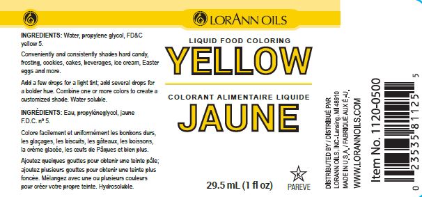 Yellow Liquid Food Color - Liquid Food Coloring - 4 oz, 1 Gallon