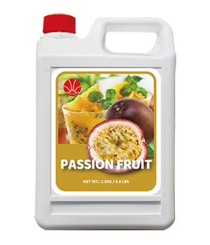 Passion Fruit Puree Syrup for Bubble Tea, Smoothies, Cocktails 5KG (11 Lbs) Jar