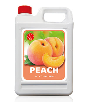 Peach Fruit Puree Syrup for Bubble Tea, Smoothies, Cocktails 5KG (11 Lbs) Jar