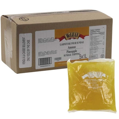 Garniture pour coupe glacée à l'ananas - 5X1L/CS - par McLean Canada