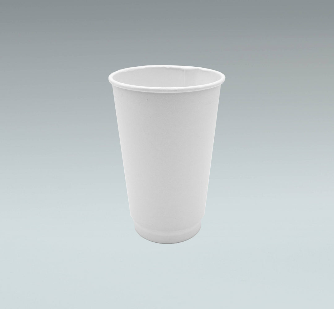 Plain Double Wall Thermal Hot Cups - 8, 12, 16 or 20 oz - 500 per case (except for 20 oz which is 400 per case)