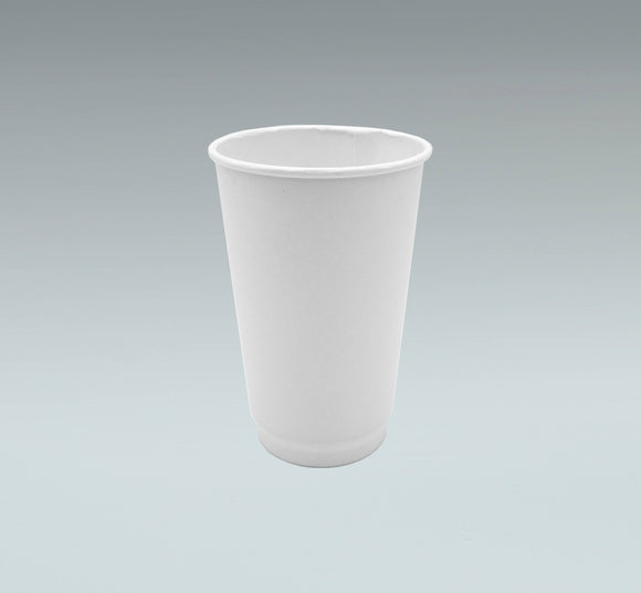Plain Double Wall Thermal Hot Cups - 8, 12, 16 or 20 oz - 500 per case (except for 20 oz which is 400 per case)